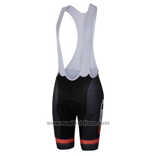 2016 Abbigliamento Ciclismo Castelli SIDI Nero e Rosso Manica Corta e Salopette